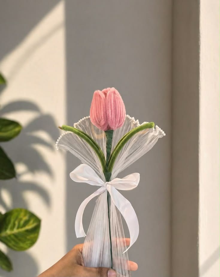 Pink Tulip Flower - Image 1