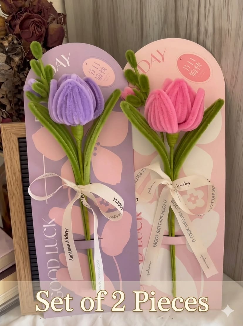 Tulip Flower Card/ Set Of 2 - Image 1