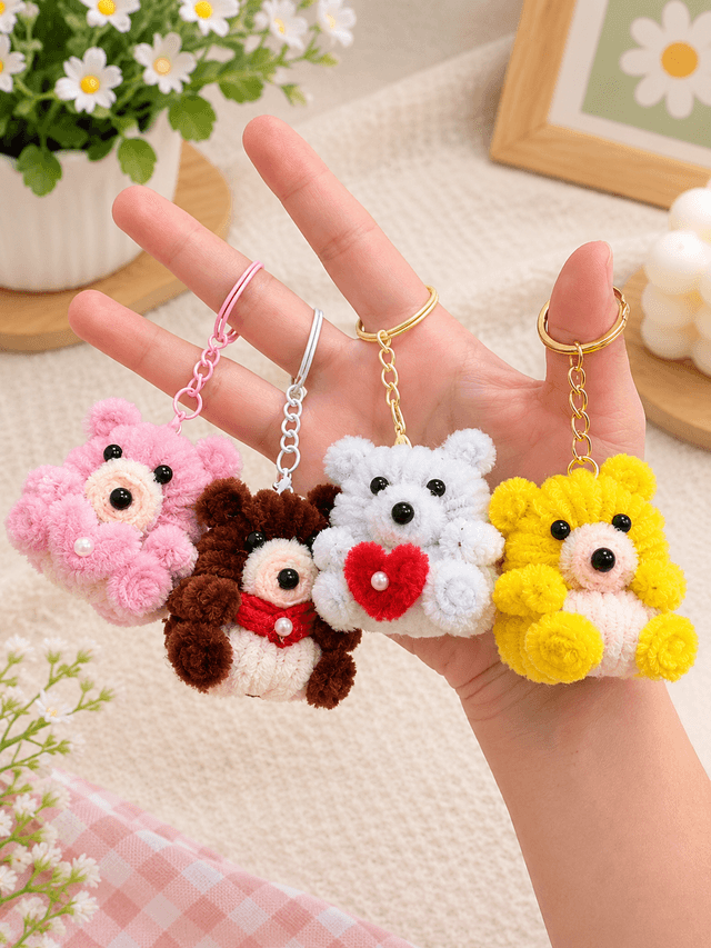 1) Teddy Bear Keychain